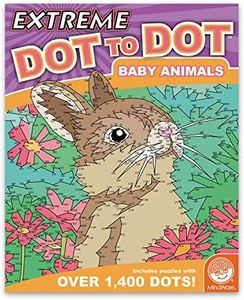 MindWare Puzzle Book | Extreme Dot to Dot - 32 Baby Animals | Multicolor | 1 PieceMindWare Extreme Dot to Dot Coloring: Baby Animals