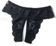 Justgoo Womens Sexy Thongs Lace Panties Underwear Low Rise Plus Size Underpants Pack of 5