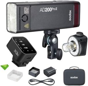 GODOX AD200 Pro II AD200Pro II 200Ws 2.4G Flash with Godox X3-C Trigger for Canon, 500 Full Power Flashes, 0.01-1.8s Recycling TTL Speedlite Pocket Monolight Strobe Flash (Upgraded Godox AD200 Pro)