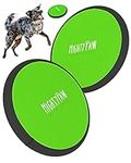 Mighty Paw Dog Frisbee 2 Pack - 10.5" Fetch Pet Toy For Hyper Dogs - Hours Of Fun Excitement And Exercise - Training Reward For Dogs - Four Season Fun - Floating Waster Frisbee - Durable Canvass