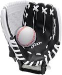 Baseball Glove and Soft Baseball Set for Right Hand Throw for Kids Youth Adult, Softball Glove 9.5''-12.5'', Baseball Mitt Left Hand Glove