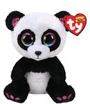 Ty UK Ltd 2005072 Beanie Boos Paris Panda Stuffed Animal, Multicoloured, 15cm