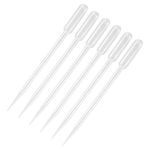 Dokpav 100PCS 3ML Plastic Transfer Pipette, Graduated Pipettes Dropper, Disposable Plastic Dropper, Essential Oils Pipettes, Liquid Droppers, Washable Pipettor Measuring for Mixing Acrylic Paints Lab