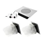 LOOM TREE® Nail Dust Collector Vent Dust Collector For Salon Aluminum Alloy Us Adapter | Nail Care, Manicure & Pedicure | Nail Art Accessories