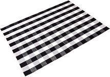 LEVINIS Cotton Washable Rugs Black and White Plaid Rug for Living Room/Bedroom/Dinning Room, 79''x59''