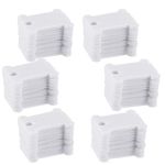 Opopark 120pcs Plastic Floss Bobbins Cross-Stitch Embroidery Thread Organiser Floss Bobbins Card for Craft DIY Embroidery Sewing Storage White