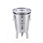 FERMENTATION TANK WITH COOLING COIL HOME BREWING FERMENTER CRAFT BREW KEG 65 LITERS