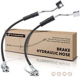 A-Premium Front Driver and Passenger Brake Hydraulic Hose Compatible with Ford Models - For F-150 1990-1996, For Bronco 1990-1992 - Replace# F4TZ2078C