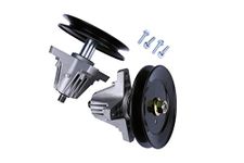 Replacement Lawn Mower Spindle Assembly with Pulley Set of 2 - Compatible with Cub Cadet, Troy-Bilt, MTD 42 Inch Deck - Replaces 918-04822B, 618-04822, 618-04822A, 618-04822B, 918-04889, 91804889A