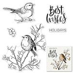 Hying Tree Birds Berry Clear Stamps