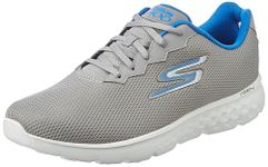 Skechers Mens Go Run 400 Gray/Blue Running Shoe - 7 UK (8 US) (54351ID-GYBL)