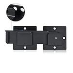 Steinwhale 7.5" Flip Gate Latch Lock with Padlock Holes, 4mm Heavy Duty Aluminum Alloy Door Latch for Outdoor Wooden Fence, Swing and Sliding Open Gate, Double Gate, Barn Door, Shed, Vinyl Fence