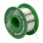 Focenat 0.8mm Solder Wire,1 Roll Lead Free Solder Wire with Flux Rosin Core,Tin Wire Solder Rosin Core Solder Low Melting Solder for Electrical Soldering(50g /0.11lbs)