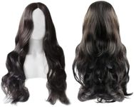 TSHAOUN Long Curly Wigs Black 28 In