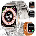 LIGE Smart Watch for Men Answer/Make Calls, 1.91" HD Screen Smartwatch with LED Flashlight, Heart Rate/Sleep Monitor, IP68 Waterproof, 100+ Sport Modes, 430mAh Battery for Android iOS Silver