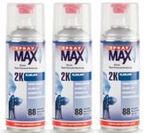 Graff-City 3 x Spray Max 2K Clear Coat Gloss - 3 Pack 400ml Can Bundle