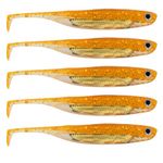 QualyQualy Soft Plastic Swimbait Paddle Tail Shad Lure Soft Bass Shad Bait Shad Minnow Paddle Tail Swim Bait for Bass Trout Walleye Crappie 2.75in 3.14in 3.94in