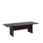 Bush Business Furniture 96" L x 42" W Boat Top Conference Table - Wood Base in Mocha Cherry