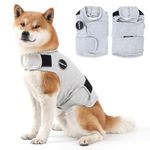 Kodervo Dog Anxiety Jacket, Skin-Friendly Dog Calming Shirt - Dog Coat for Thunder, Fireworks, Vet Visits and Separation - Keep Pet Calm Without Medicine & Training, Anti Anxiety Vest for Dogs