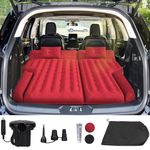 Umbrauto SUV Air Mattress Car Air Mattress 2024 Upgraded Flocking and Extra Thick Oxford Surface Car Sleeping Bed for SUV Back Seat with Electric Air Pump, 3M Charging Cable