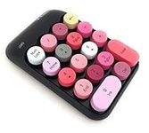 Wireless Numeric 18 Keys Keypad 2.4 GHz USB Portable Colorful Number Keyboard for Laptop, Desktop, Surface Pro, PC, Notebook