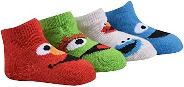 Sesame Street baby-boys Quarter Socks, Elmo Best Buds, 12-18 Months