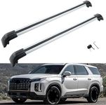 MotorFansClub Roof Rack Cross Bars Fit for Hyundai Palisade 2019 2020 2021 2022 2023 Baggage Cargo Luggage Aluminum (2 PCS)