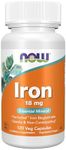 NOW Iron 18 mg,120 Veg Capsules