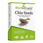 Attar Ayurveda Chia Seeds 500 gm - For Weight Management and Eating | Pure and Natural | Preservative-free | Non-GMO | Clean and Sorted | Rich in Calcium, Protein, Omega-3 & Fibre |