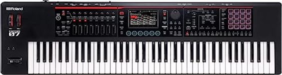 ROLAND FANTOM-07 SYNTHESIZER KEYBOARD – 76-Note Velocity Keyboard | Thousands of Roland Electronic & Acoustic Sounds | ZEN-Core and SuperNATURAL Technologies | TR-REC Sequencer, Black