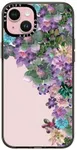 CASETiFY Compact iPhone 15 Plus Case [2X Military Grade Drop Tested / 4ft Drop Protection] - My Succulent Garden - Clear Black