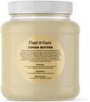 Raw Cocoa Butter 3 lbs. Bulk Jar - 100% Pure Natural Unrefined FOOD GRADE Arriba Nacional Cacao Bean, Great For Chocolate Making, Soap, Lip Balm and Moisturizer For DIY Body Butters