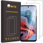 WFTE [2-Pack Screen Protector for Motorola Moto G34,Anti-Scratch,High Transparency,Anti-fingerprint,Bubble-Free,Dust-Free Premium Tempered Glass Screen Protector For Motorola Moto G34