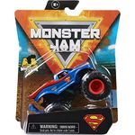 Monster Jam 2021 Spin Master 1:64 Diecast Monster Truck with Wheelie Barheroes and Villains Superman