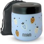 mnam Hot Food Flask 400 ml - Food Flasks for Hot Food Kids - Soup Containers - Thermal Food Container - Lunch Box Baby Thermos - Insulated Storage Pots