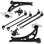 Frankberg 10x Control Arm Kit Front Compatible with Golf Plus 5M1 521 All Engines 2004-2013 A3 8P1 All Engines 2003-2012 Leon 1P1 All Engines 2005-2012 Replace# 1K0407151AC