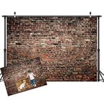 LYWYGG 10x8FT Brown Brick Wall Photography Backgrounds Family Party Backdrop Vinyl Background Baby Prop Photography Brown Photography Backdrops Photo Gallery Brick Wall Backdrop CP-312-1008