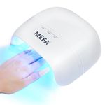 MEFA UV Nail Light, 72W UV Light for Gel Nails with 21pcs Lamp Beads, 3 Times UV Dryer for Gel Nail Polish Polygel Fast Curing, LED Nail Lamp Professional UV Light for Home Salon Nail Tools