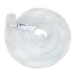 5 x 4m (20 metres) 100mm White Hedgehog Gutter Brush - Leaf guard stops blocked gutters