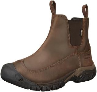 KEEN Men's Anchorage 3 Waterproof Pull on Insulated Snow Boots, Dark Earth/Mulch, 10.5