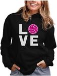 Tstars Love Volleyball Hoodies for 