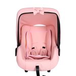 POLKA TOTS 5 in 1 Pink Baby Car Seat for 0 to 15 Month New Born Toddler, Convertible Infant Carry Cot with Reclining Position, Safety Rocker & Feeding Seat Adjustable Head Support with Cushion