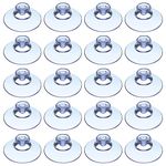 20 Pieces Suction Cups Plastic Sucker Pads Without Hooks for Outdoor, Kitchen, Bathroom, Window, Mirror (20 mm)