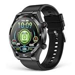 Smart Watch with Bluetooth Call, 1.39" Smartwatches for Men Women, Fitness Watch with Blood Oxygen/HR/Sleep, IP67 Waterproof for Android iOS Black