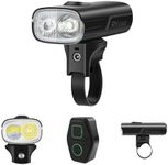 OLIGHT RN2000 Bike Light, 2000 lumens Rechargeable Bicycle Headlight with Power Bank Function, Dual Light Source Bikelight with Remote Control for Road Cyclists, Commuters