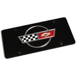 Corvette C4 Flags License Plate