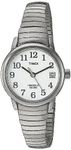 Timex Women's Easy Reader Watch, Stainless Steel/Silver-Tone/White/25mm, 25mm, Easy Reader Watch