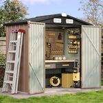 Aoxun 6.2x4 FT Shed Outdoor Storage