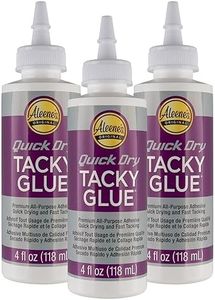 Quick Dry Tacky Glue – Dries Clear– 4 OZ – 3 Pack