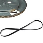 QEEROYO Belt Drive Belt, Belt for Turntable, Turntable Belt, Phonograph Replacement Belt, Replacement Belt for Turntable, Turntable Rubber Band, Recorder Belt Parts, 235 mm